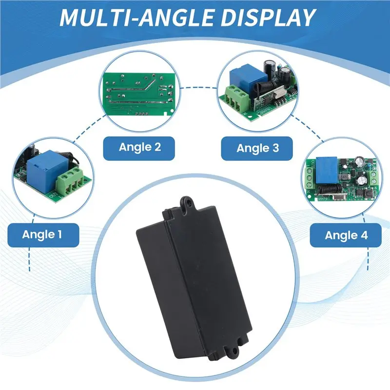A7THK-Universal 433 Mhz AC 220V 1 Channel Remote Control Switch Mini Wireless Relay Receiver Module For 433 Mhz RF Transmitter G