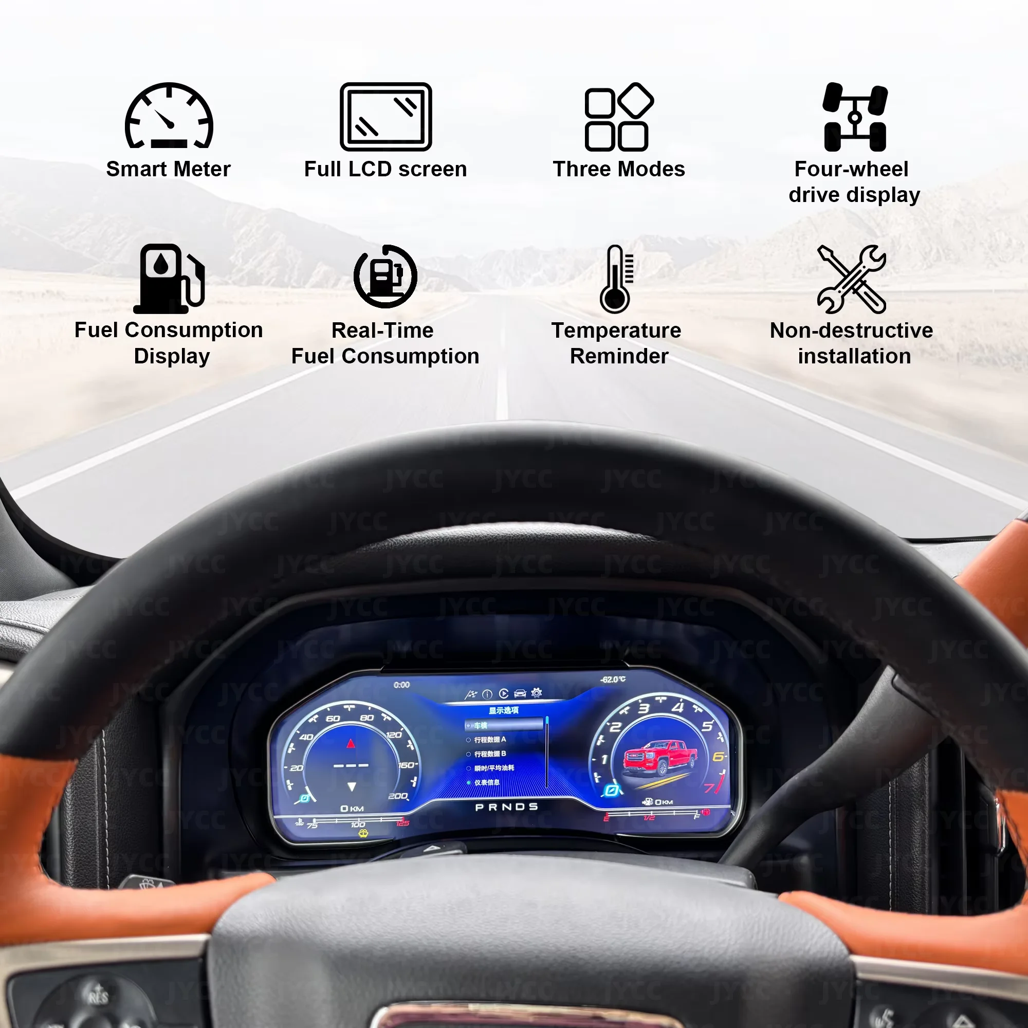 

12.3”Digital instrument cluster For Chevrolet Suburban Tahoe Silverado GMC SIERRA Yukon dashboard speedometer gauge Carplay