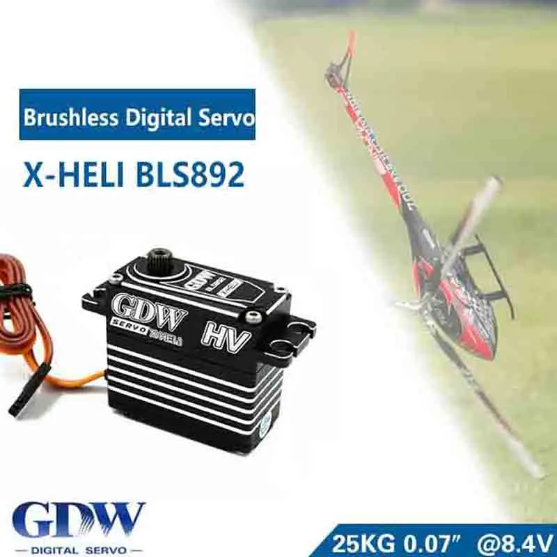 

HV Brushless Servo Standard Servos GDW BLS892 for 700 Size Helicopter X7 KDS7.2 SAB700