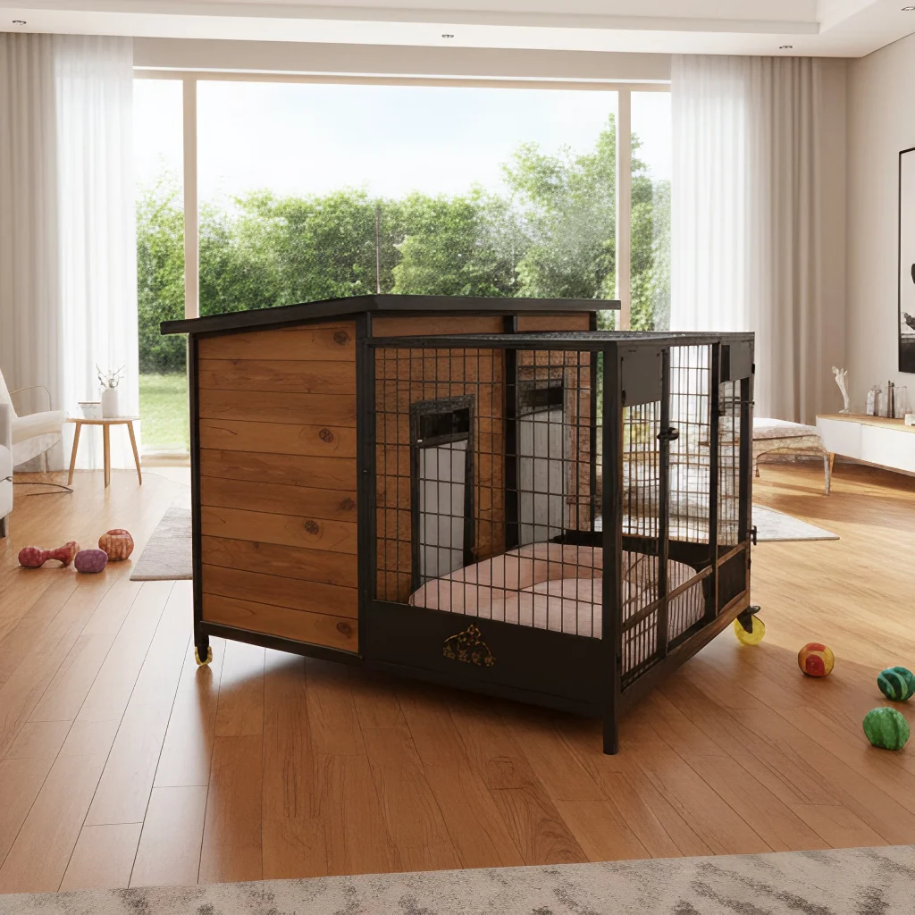 

Heavy Duty Eco Friendly Outdoor Pet House Sustainable Weatherproof Dog Kennel For Backyard
