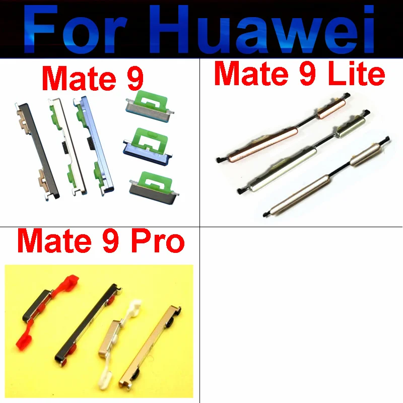 For Huawei Mate 9 9Lite 9Pro ON OFF Power Volume Side Key Buttons Power Switch Vulome Ribbon Replacement Repair Parts 9 Lite Pro