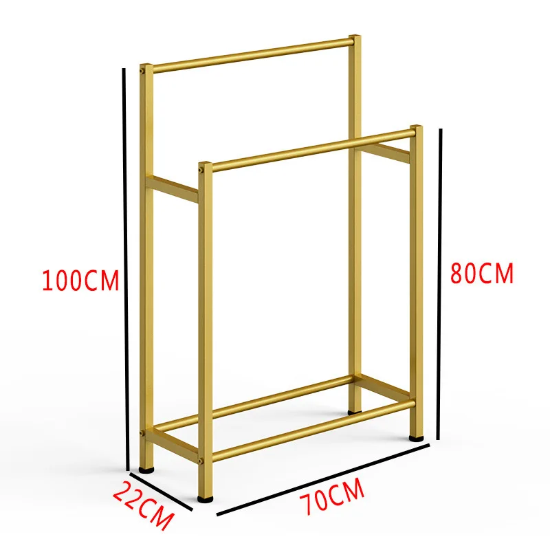 Nordic Golden Metal Shelf for Bathroom Multi-layer Metal Storage Rack Waterproof Rack Shower Rack Bathroom Organizer