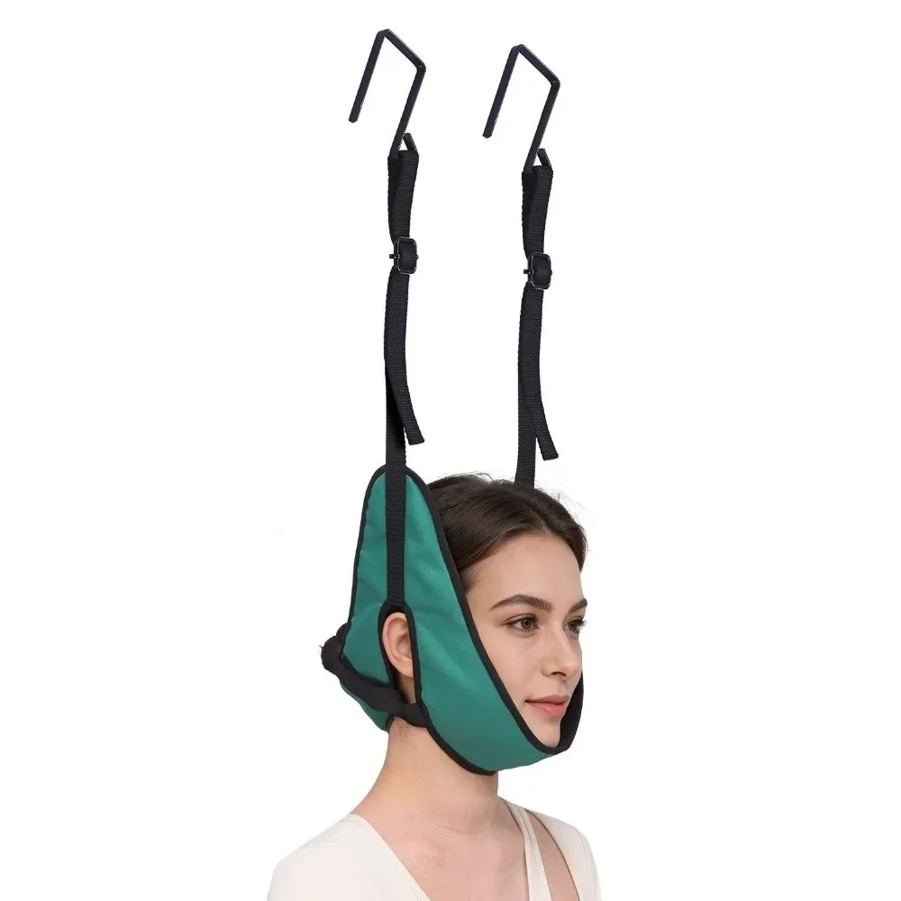 Ergonomic Door Hanging Neck Brace Adjustable Straps Thickened Cervical Decompression Sling Household Neck Traction Device