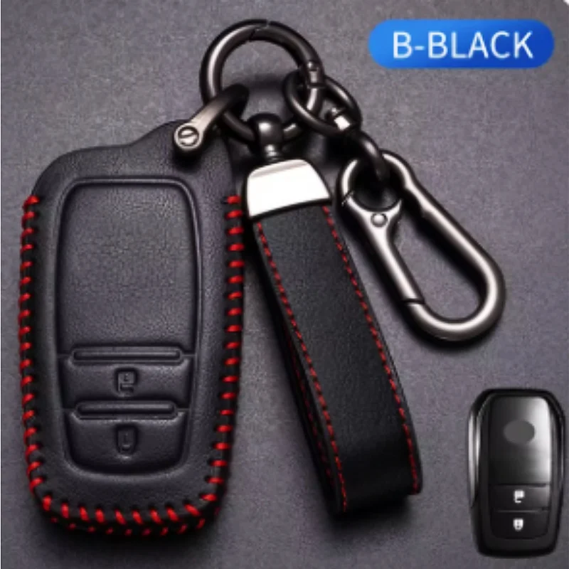 

Car Key Case Fob Cover Holder Shell For Toyota Yaris Cross Hilux Innova Fortuner Camry Land Cruiser 200 300 Prado Crown TLK 200