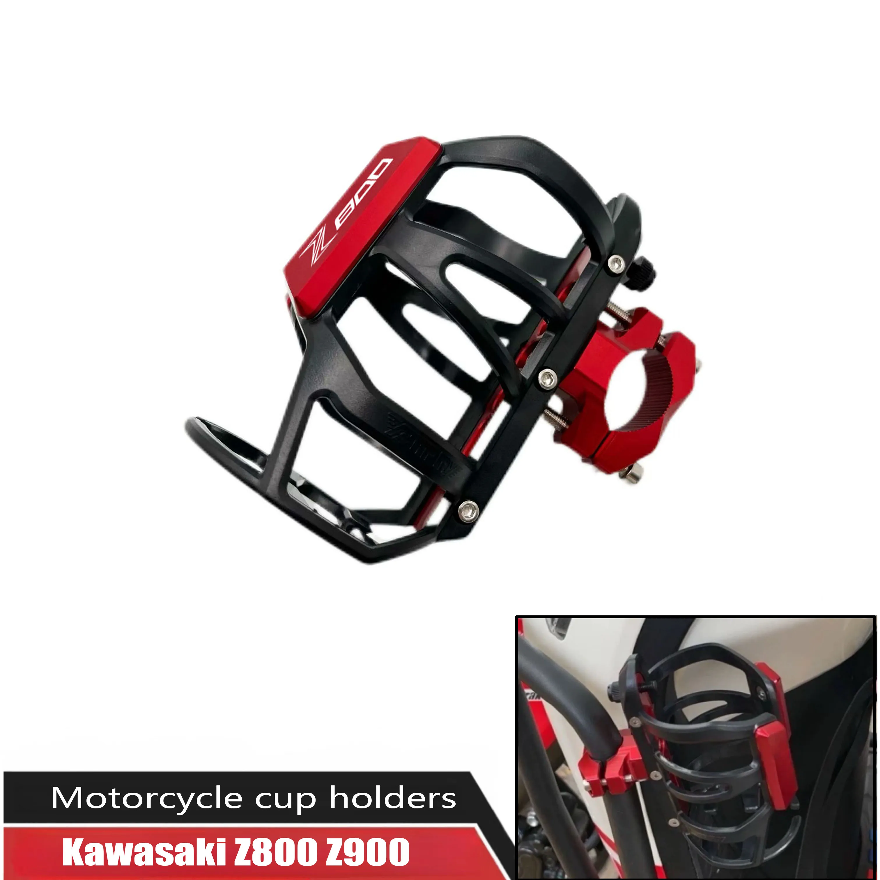 Motorcycle Beverage Water Bottle Cage For Kawasaki Ninja Z900 Z800 Drinks Holder Water Cup Holder