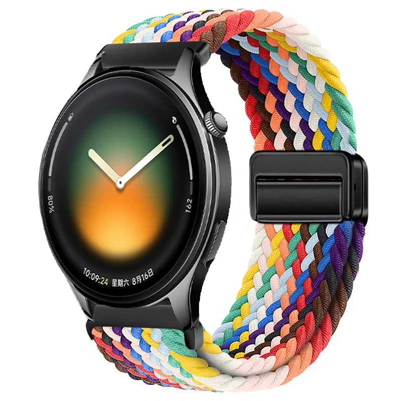 Braided Nylon Strap For Xiaomi Watch 5 2 Pro Mi Watch Color 2 Magnetic Bracelet For Mi Watch S5 S4 S3 S2 S1 Pro Active Wristband