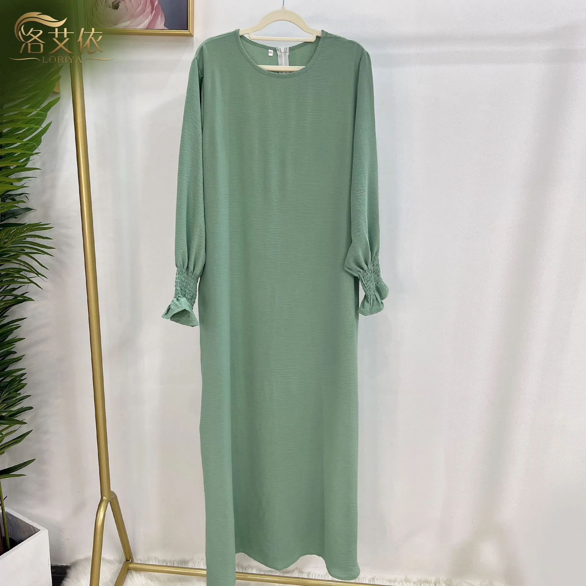 Bare Look Scarf Neck Dress Loose Fit Classic Style Sleeveless Summer Dress Patchwork Lantern Skirt Artistic Retro for Women