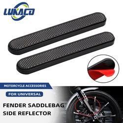 Autocollant réflecteur latéral de garde-boue arrière de moto, autocollant de loquet de sacoche, couverture d'avertissement de sécurité universel pour Harley Sportster