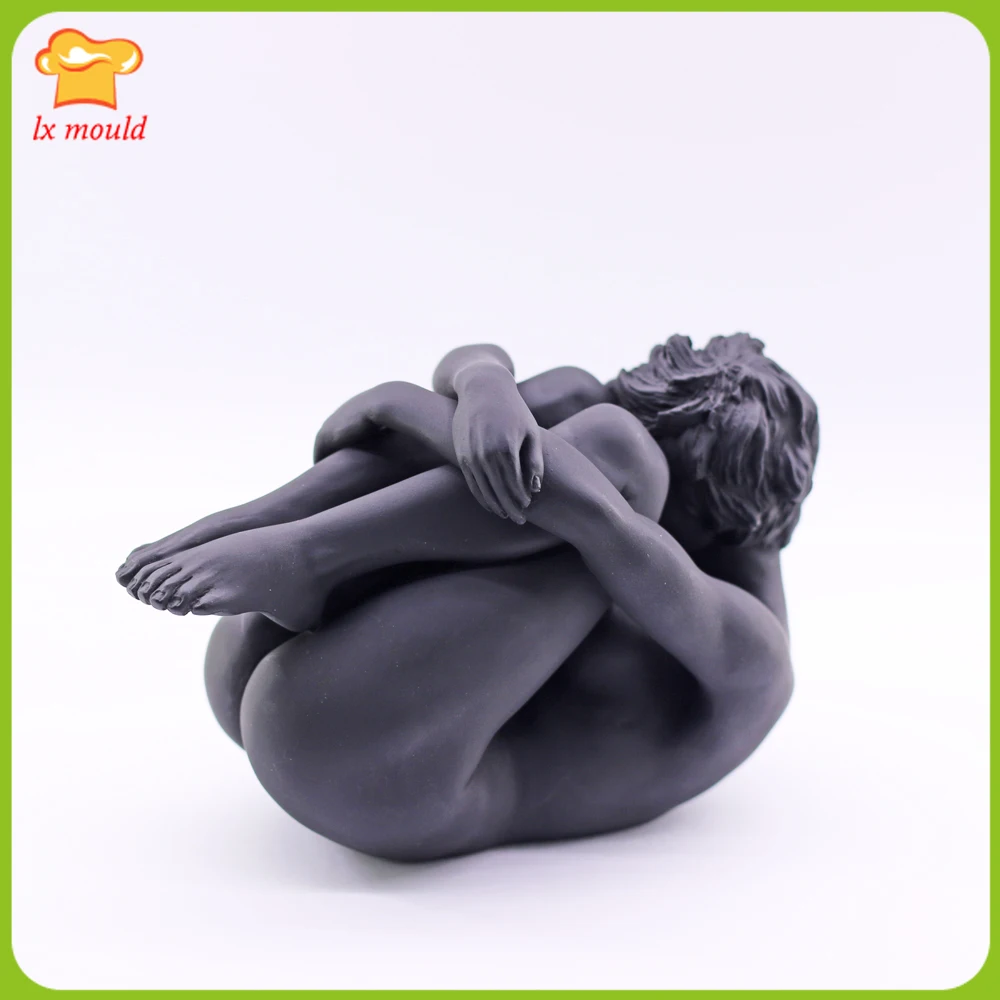 3D Female Whole Body Nude Silicone Mold Art Boby Girl Handmade Soap Candle Mould-Gift Plaster Resin Decoration Molds