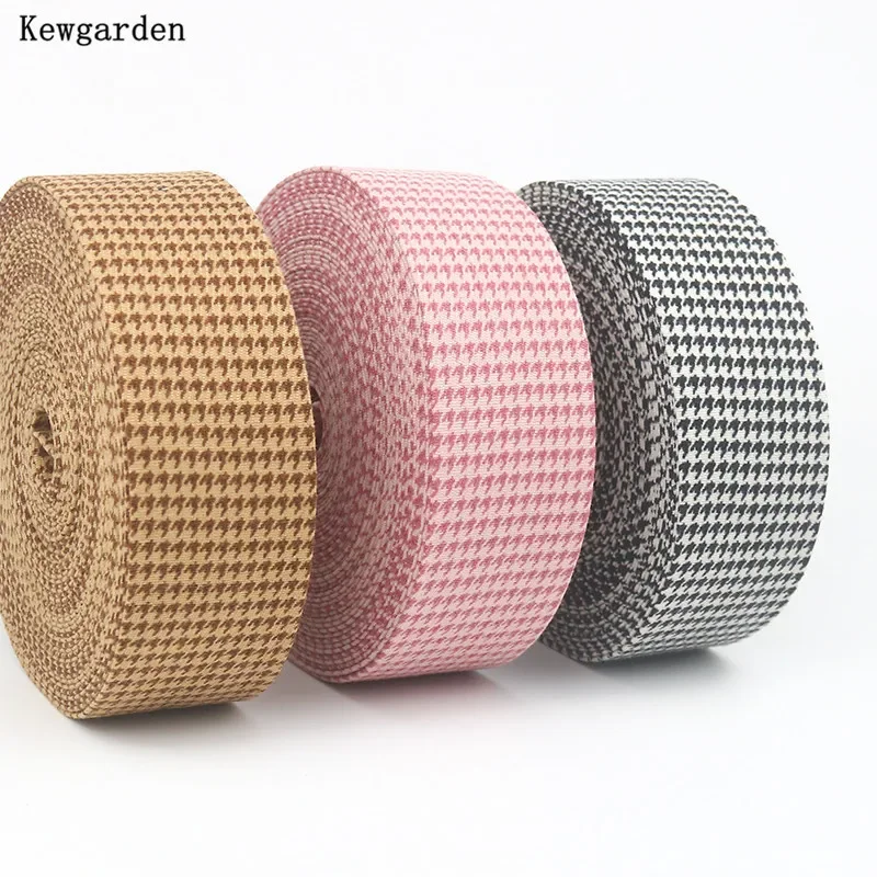 Kewgarden Houndstooth Layering Cloth Ribbon 1-1/2\