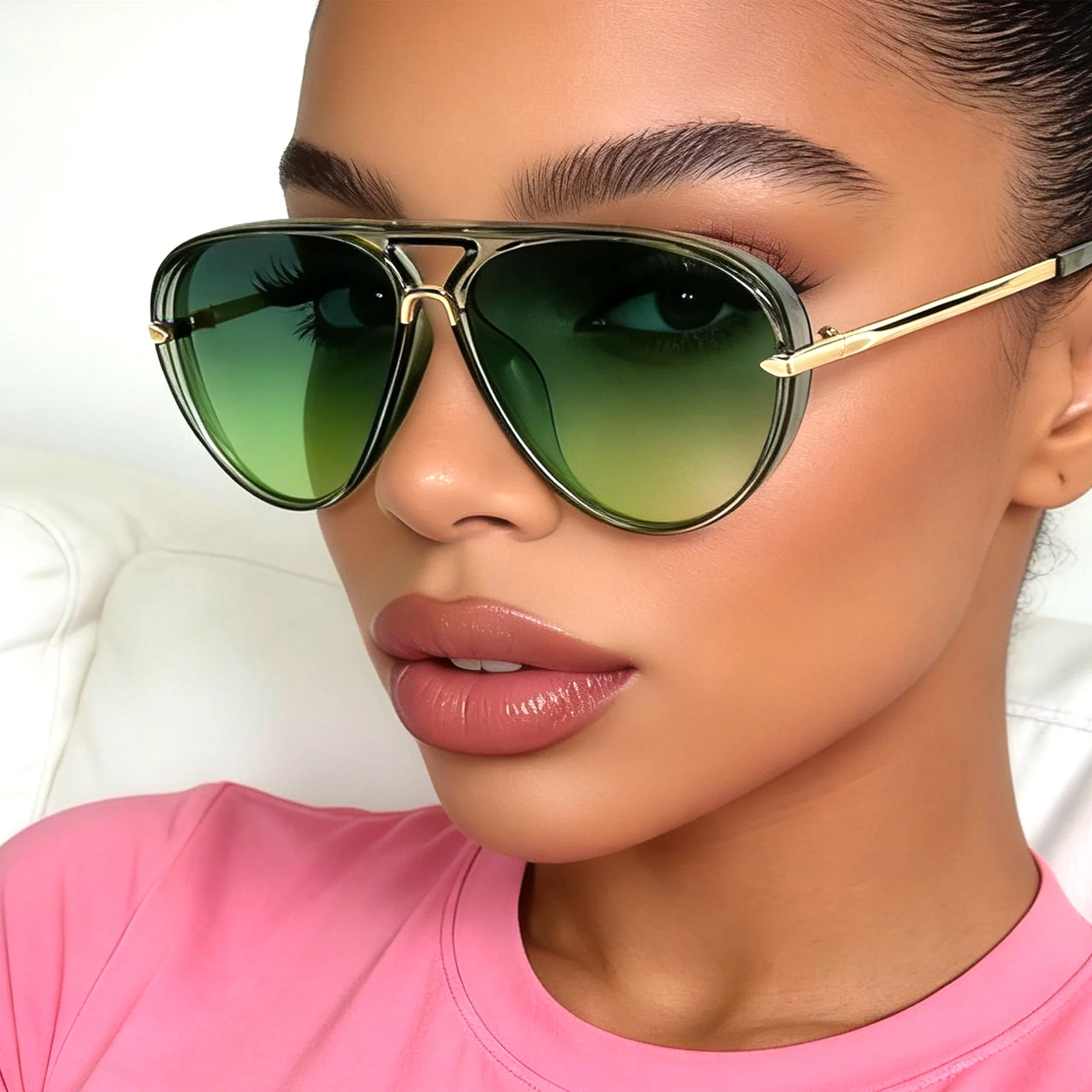 New Fashion Colored Sunglasses For Men and Women Aviator Sun Glasses Uv400 Resistant Glasses Shades Sunnies Fishing Sunglasses image 3