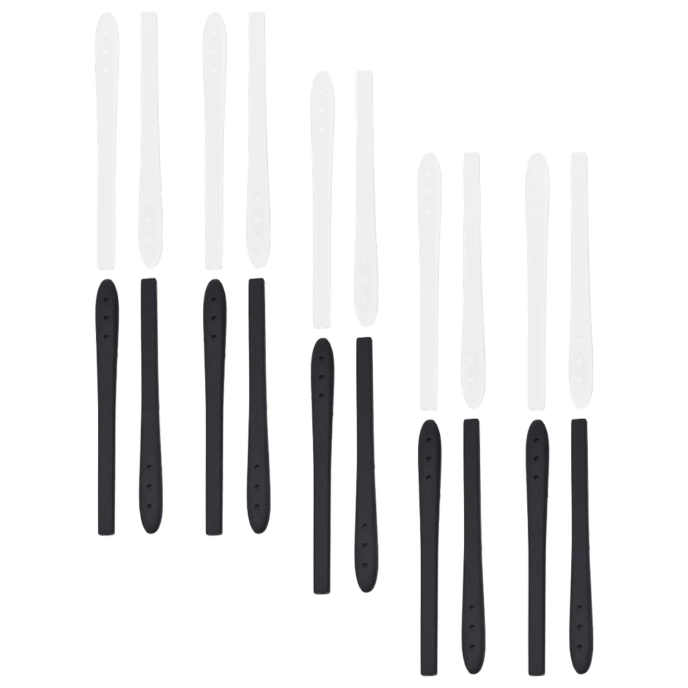 

10 Pairs Anti Slip Temple Cover Eyeglasses Silicone Grips Retainer Black Glasses Arm Cushion Temple Tips Sleeve Non