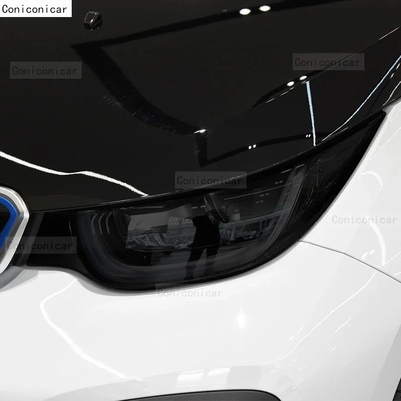 For BMW I3 2013-2020 Car Exterior Headlight Anti-scratch Front Lamp Tint TPU Protective Film Repair Accessories Sticker