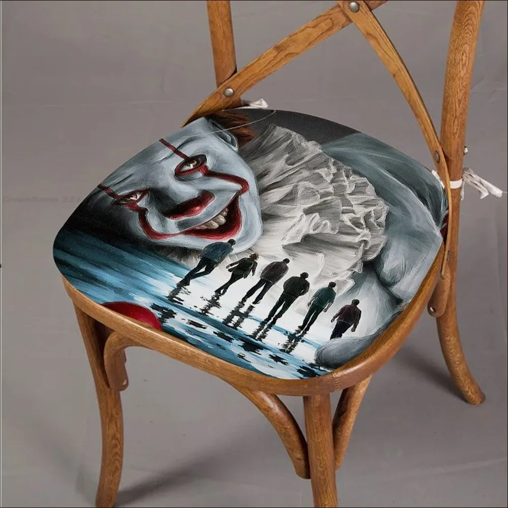 Hot Pennywise Clown Cushion Mat Creative Fabric Cushion Non-slip Living Room Sofa Decor Students StoolTatami OfficeChair Mat Pad