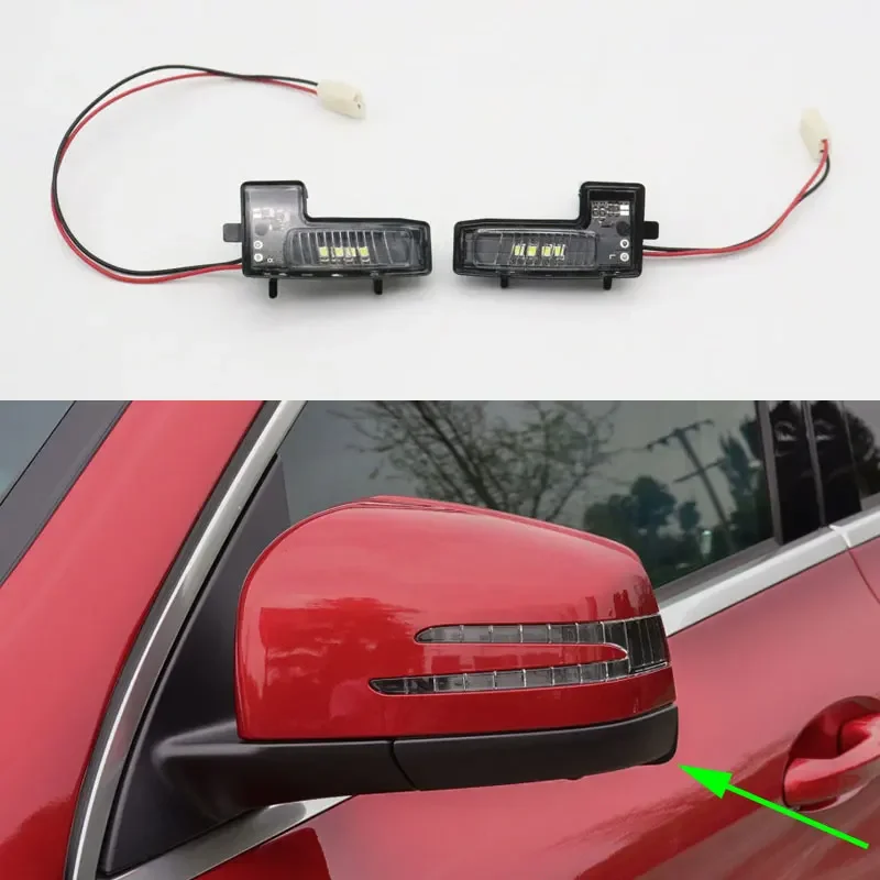 For Mercedes-Benz GL W164 2009-2016 G R M Class W166 2010-2015 GLE Class 2015-2019 GLS Side Mirror Welcome Lamp Puddle LED Light