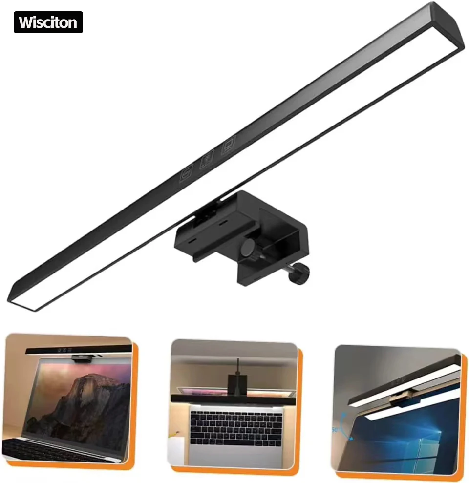 

LED Desktop Monitor Light Bar RGB Computer Atmosphere Desk Lamp Learning Office Reading Eye Protection Screen Hanging Lighting