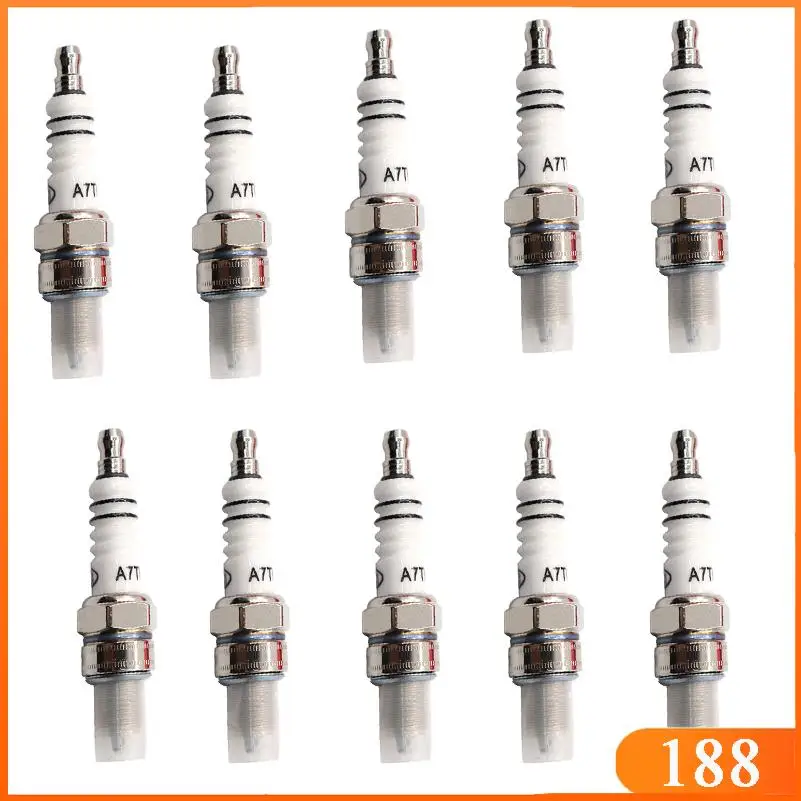 1/2/5/10pcs Motorcycle Spark Plug Iridium Spark Candles High Performance 3-Electrode A7TC  A7TJC Motorcycle Ignition Accessories