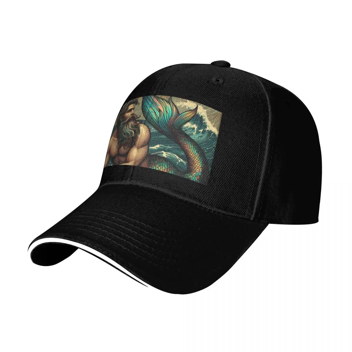 iridescent merman Baseball Cap beach hat fun hats Military Tactical Cap Man Women's