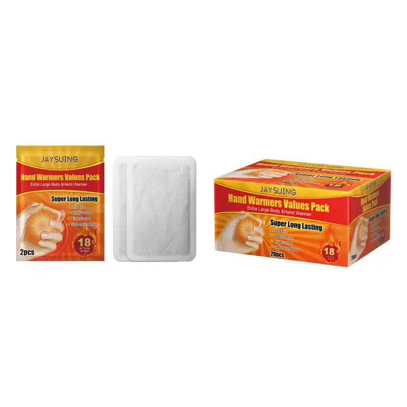 Self Heating Hand Warmers 20Pcs Quick Heated Pads Value Pack Portable for Outdoor Cold Weather Sports