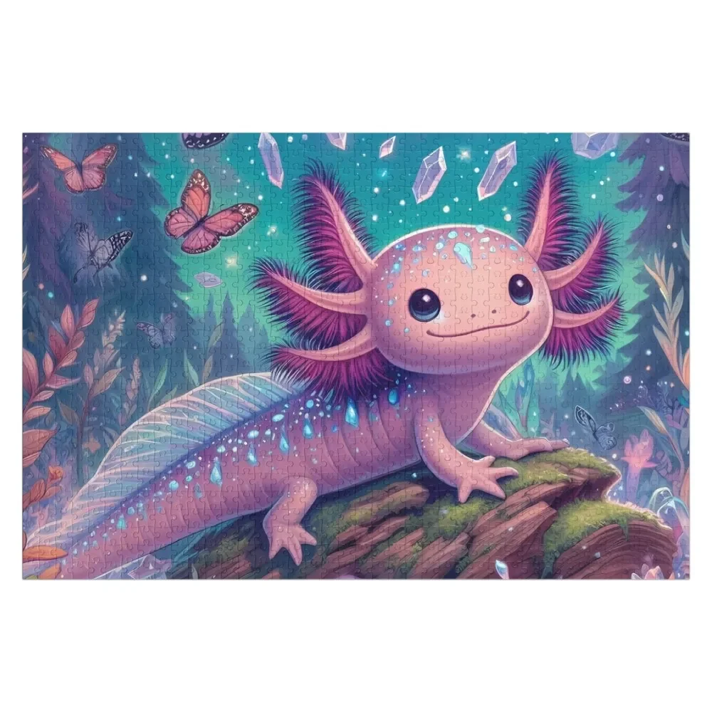 

Axolotl Art #55 Axolotl Lovers Jigsaw Puzzle Christmas Gifts Custom Gifts Custom Name Wood Custom Photo Puzzle