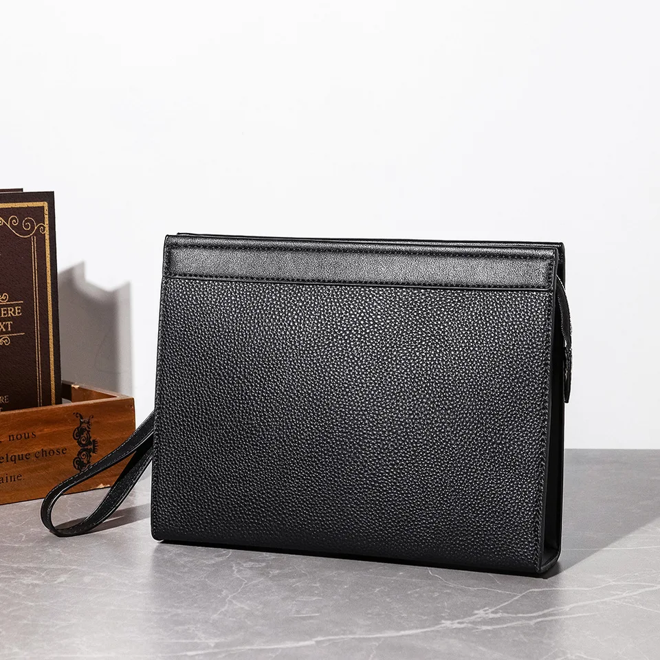 Heren Portemonnee Lange Portemonnee Lederen Clutch Grote Zakelijke Handtas Telefoon Kaarthouder Case Gift voor Mannen Vader Zoon Echtgenoot Vriend, Zwart, L, Klassiek Heren Portemonnee Lange Portemonnee Lederen Clutch Grote Zakelijke Handtas Telefoon Kaarthouder Case Gift voor Mannen Vader Zoon Echtgenoot Vriend, Zwart, L, Klassiek