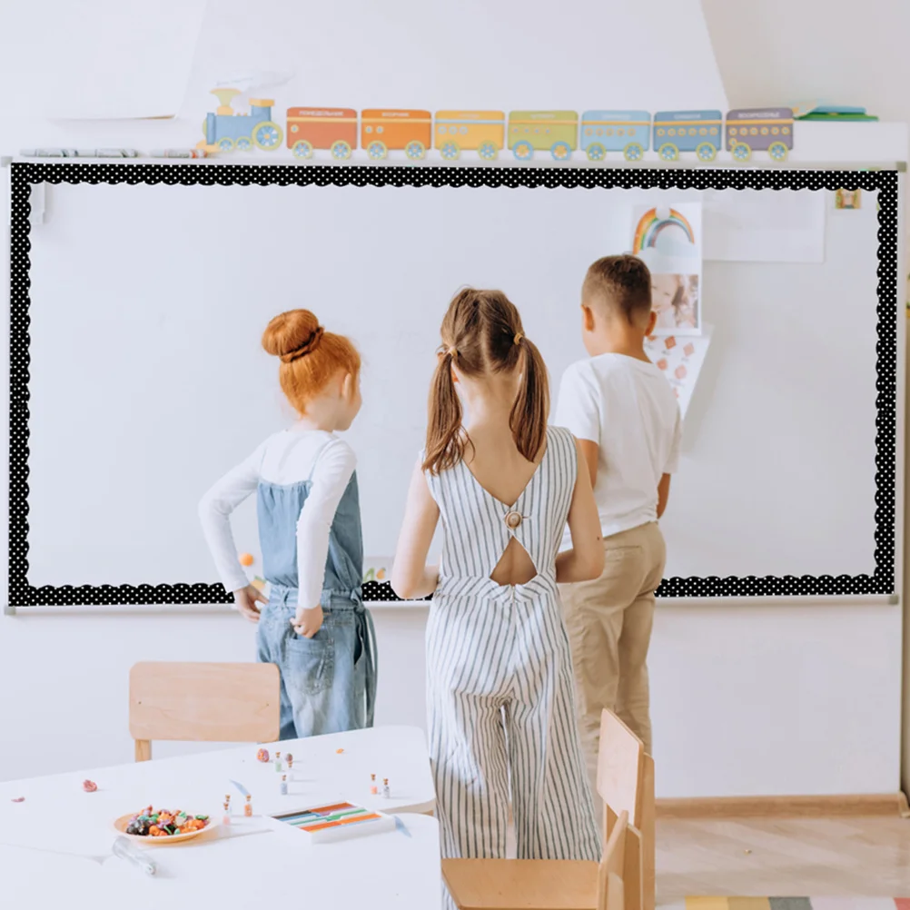 

12Pcs Bulletin Board Magnetic Border Trim Classroom Decorative Edges for Blackboard Whiteboard Festival Decor Magnetic Border