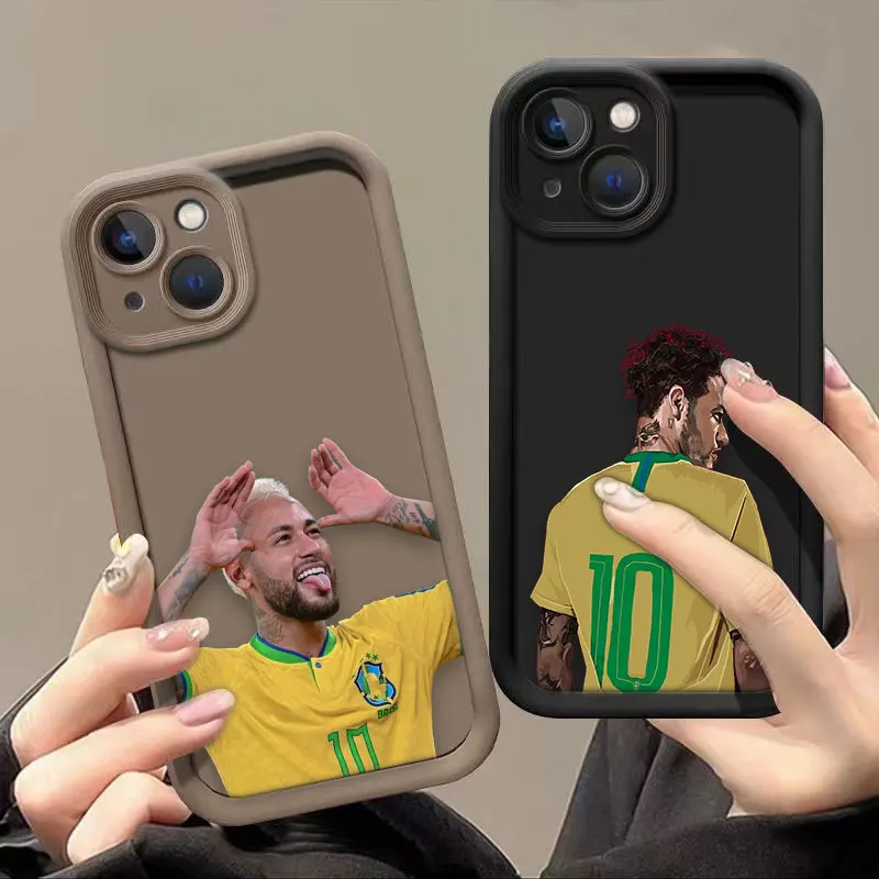 Football Player N-Neymar 10 Phone Case For Iphone Apple 17 AIR 16 16E 11 12 13 14 15 8 7 SE X XS XR Plus Pro Max Cover TPU Case view 3