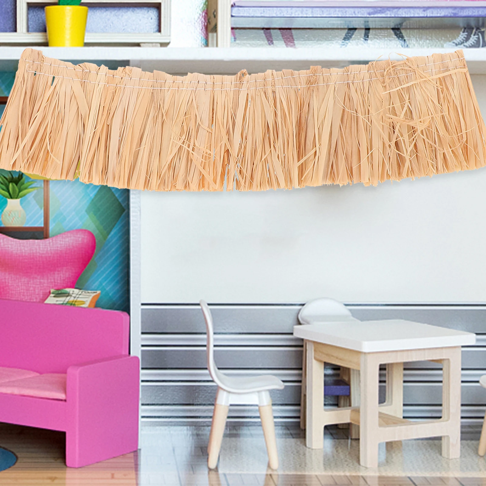 

6 шт. микропейзаж DIY материалы искусственная гребешка трава крыша солома диорама сено