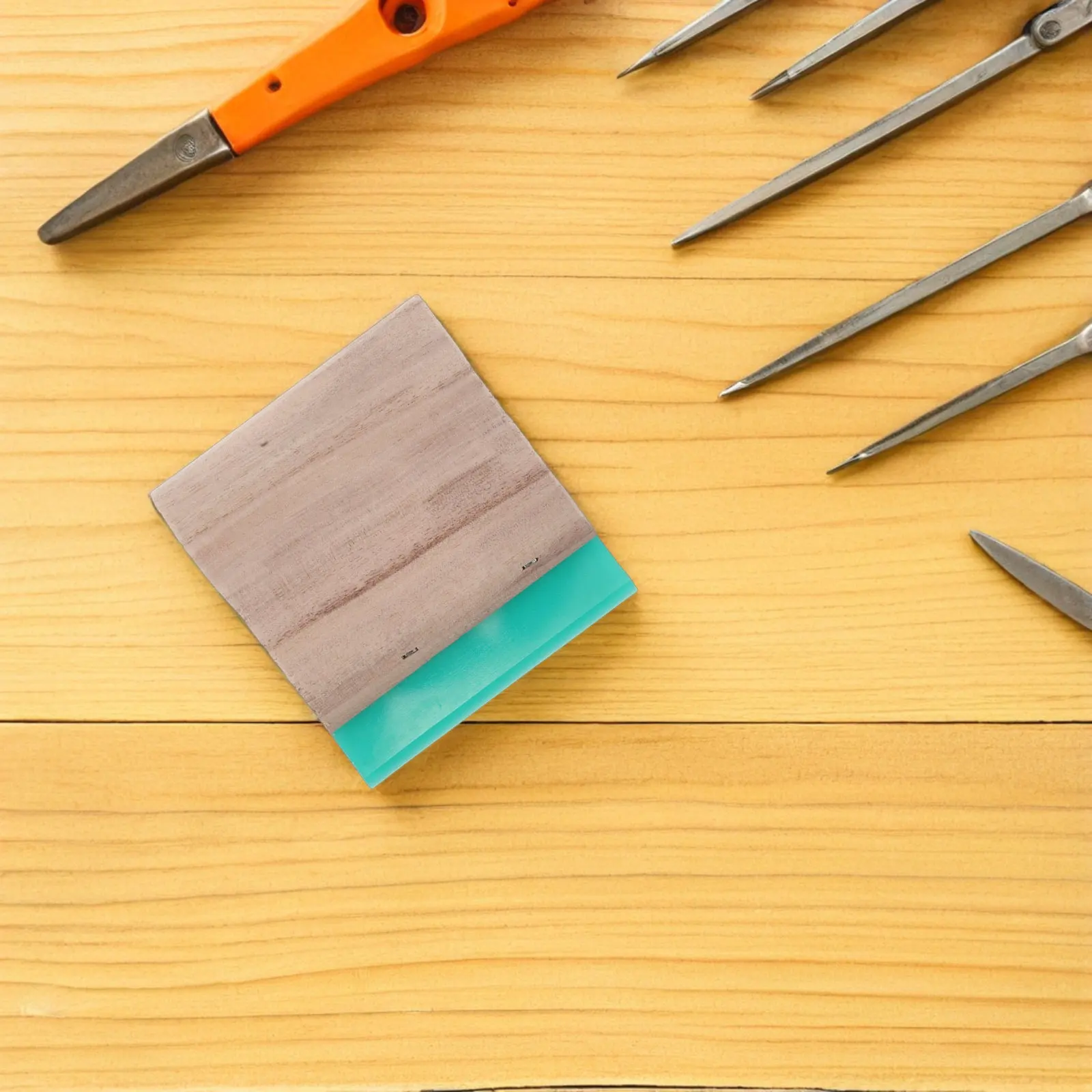 Silk Screen Printing Squeegee 75 Durometer Sharp Tip Ink Scraper Wooden Handle Fabric Paper Plastic Screenprint Tool Essential