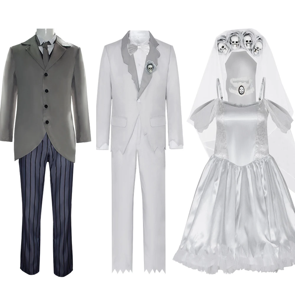 Movie Corpse Bride Victor Van Dort Cosplay Costume Women Men Ghost Uniform Suit Coat Jacket Pants Horro Halloween Party Disguise