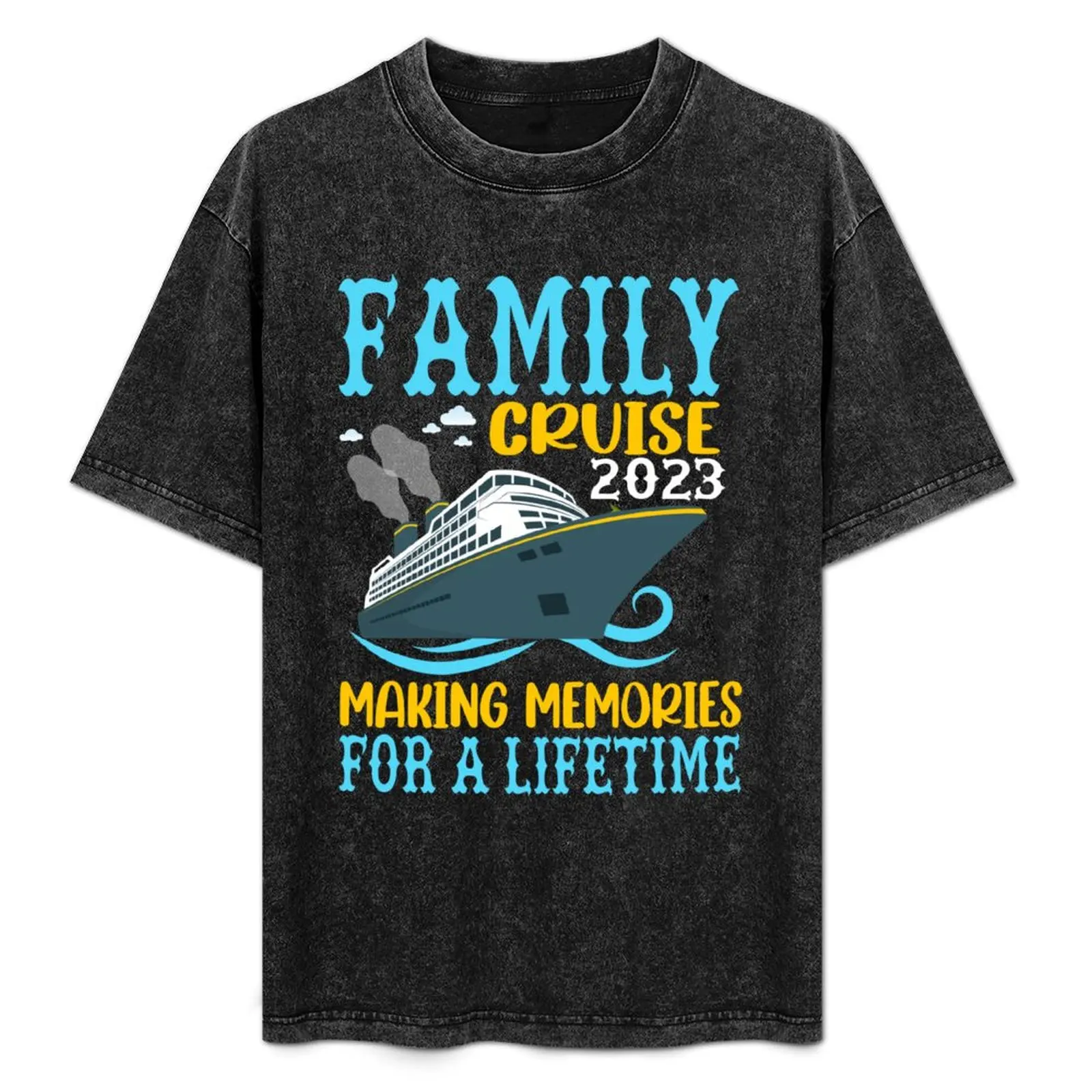 

FAMILY CRUISE 2023, футболка MAKING MEMORIES FOR A LIFETIME VACATION, новые подарки и футболки, мужская футболка с короткими рукавами
