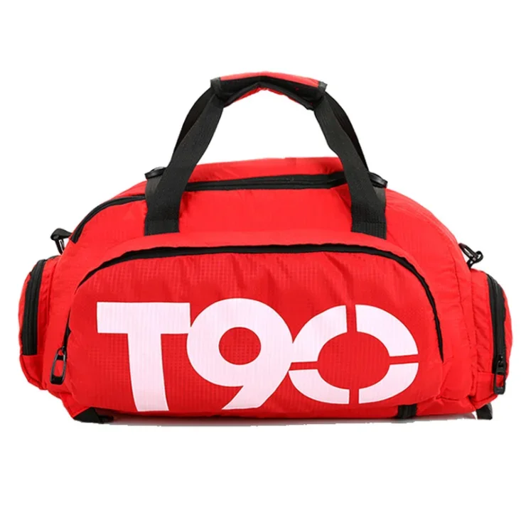 2021 Nieuwe Goedkope Pailletten Zwarte Sporttas Vrouwen Schoen Compartiment Waterdichte Sport Tassen Voor Fitness Training Yoga Bolsa Sac De sport