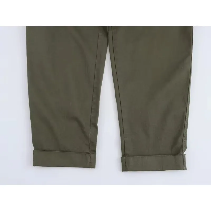 TRAF ZR Baggy Pants for Women Solid Basics England Style Woman Trousers New in Trousers and Pants Vintage Harajuku Pants