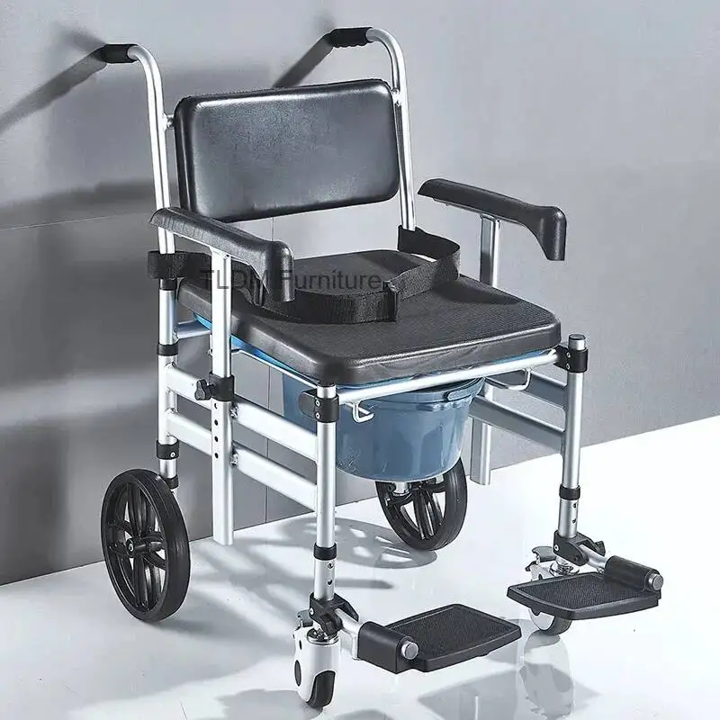 

Складной стул для туалета и ванной комнаты, уличный туристический дизайнерский стул на колесах, медицинская спальня для инвалидов, Silla, гибкая мебель для дома