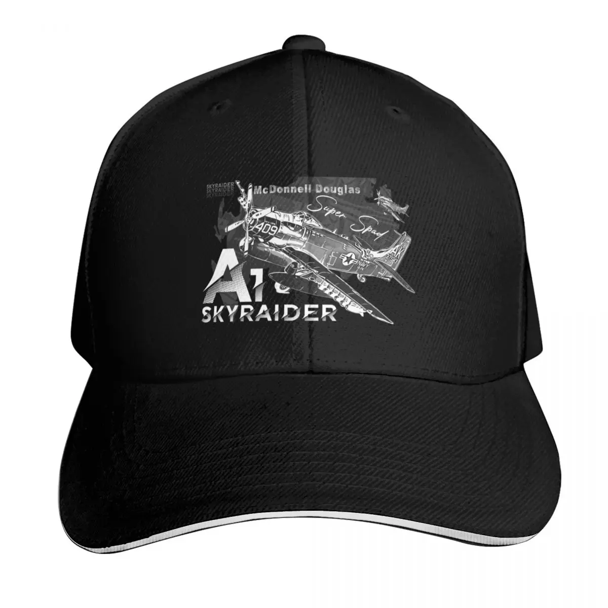 

A-1 Skyraider McDonnell Douglas Vintage Fighter Aircraft Baseball Cap Mountaineering Unique hats Hat Beach Men Caps Women's