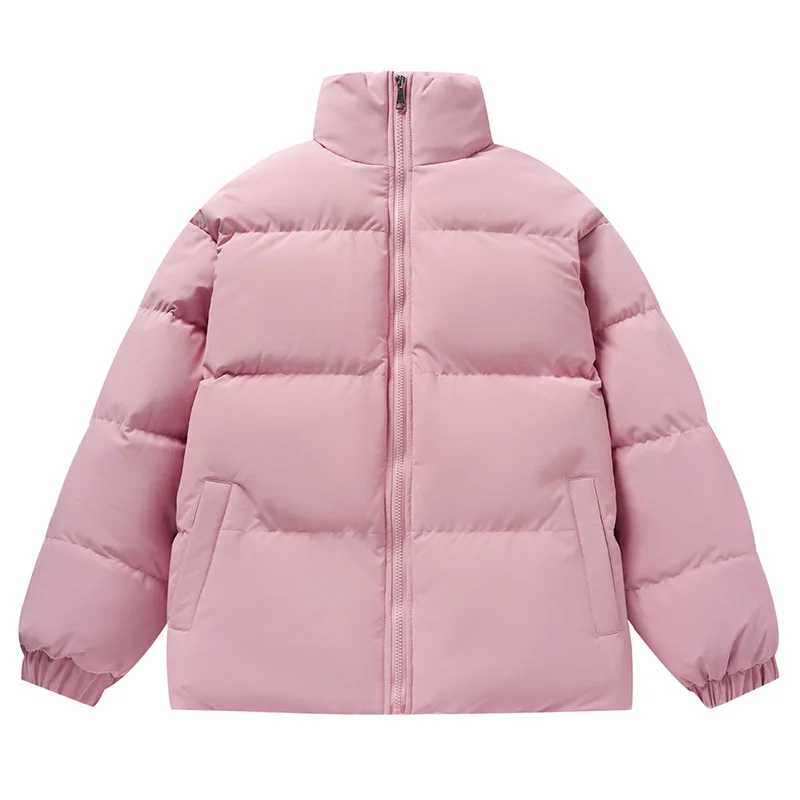 Winter New Casual Loose Thick Warm Men's Jacket Fashion Solid Color Men's/women's Jacket Coat Couple's Clothing Y2k Streetwear