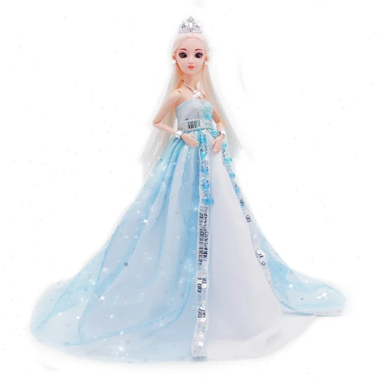 30cm Beautiful Girl Princess Wedding Doll Movable Joints Fashion Dress Up Girls Play House Toys Children Birthday Gift