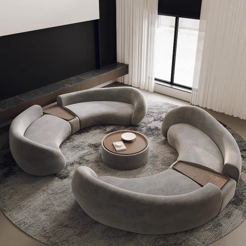 Special-shaped sofa chair, semi-circular arc beauty salon office, business meeting, hotel lobby, rest area, reception