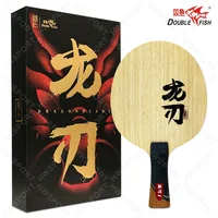 Doble pez Dragon Blade 1 hoja de tenis de mesa Super fibra exterior ZLC hoja de Ping Pong para juegos profesionales