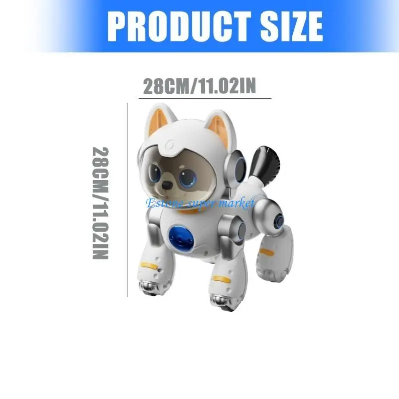 090B Programável AI Robot Dog Voice & Gesture Control Interactive Walking Pet Toy Brinquedo controle remoto elétrico para