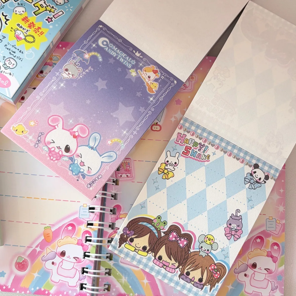 Japanische Retro Niedliche Notizblöcke im Showa-Stil, nicht klebend, für Journaling, dekoratives Papier, je 70 Blatt – Detail 7