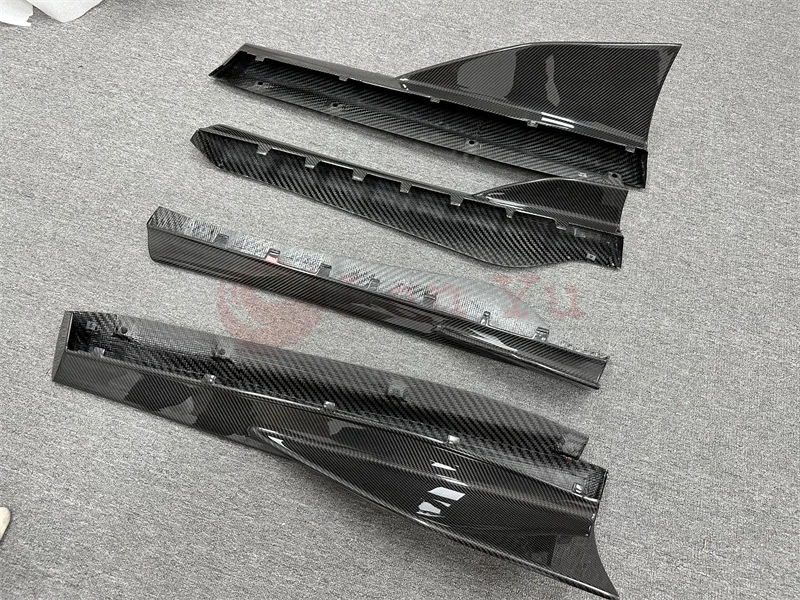 600LT style dry carbon side skirt extension for the McLaren 540C 570S upgraded dry carbon body kit