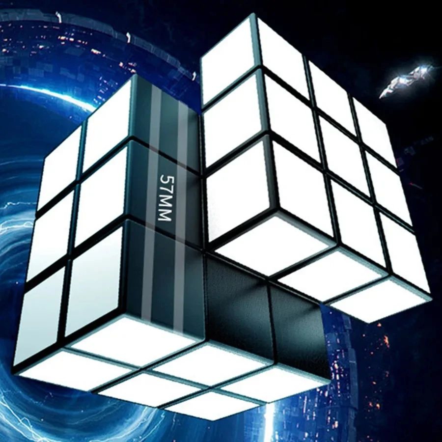 Blanker Cube 3x3รูบิคกระจกทรงแปลกปริศนาความเร็วปริศนามืออาชีพแก้เครียดของเล่นแก้เครียด