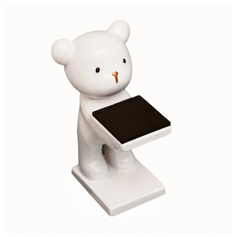 Resin Watch Holder Bear Jewelry Stand Tray for Personal Collection