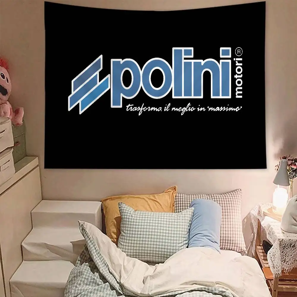 P-Polini-Italy S-Scooter Printed Large Wall Tapestry Hanging Tarot Hippie Wall Rugs Dorm Home Decor