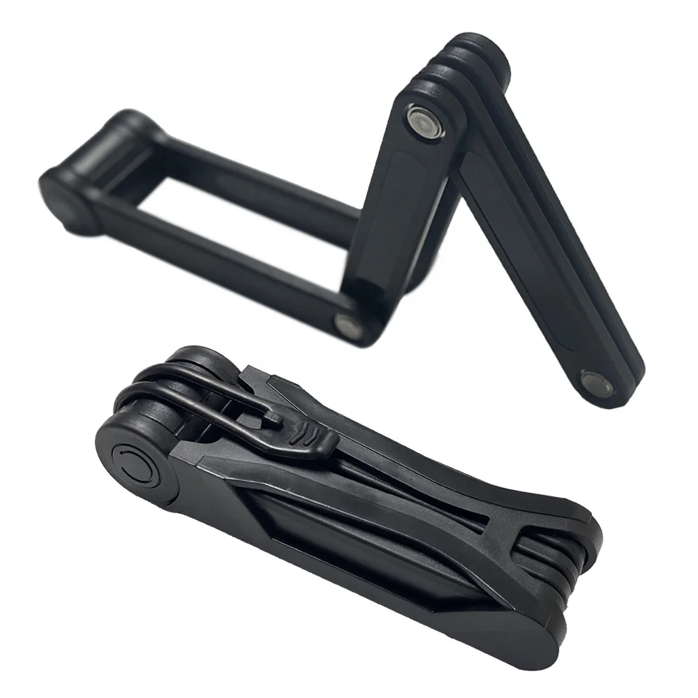 Heavy Duty High Security Folding Protection Anti-theft Bicycle Lock with Key Motorcycle Bicycle Accessories Chain Lock