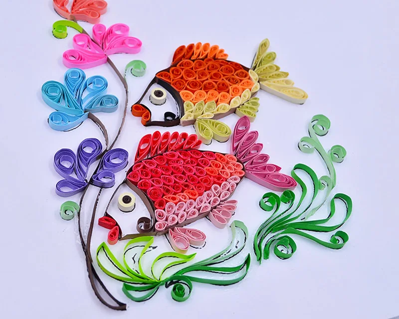 900 Strips Quilling Paper set Mixed Color DIY Decoration Gift Gradient Craft Paper 3/5mm Origami  Papier Quilling Tools