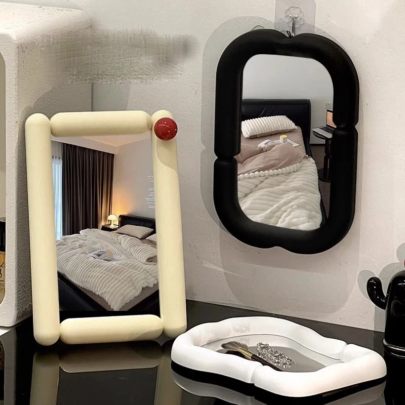 

Пластиковое зеркало для макияжа, домашнее женское настольное зеркало для туалетного столика, студенческое общежитие, настольное регулируемое зеркало для макияжа ZG455