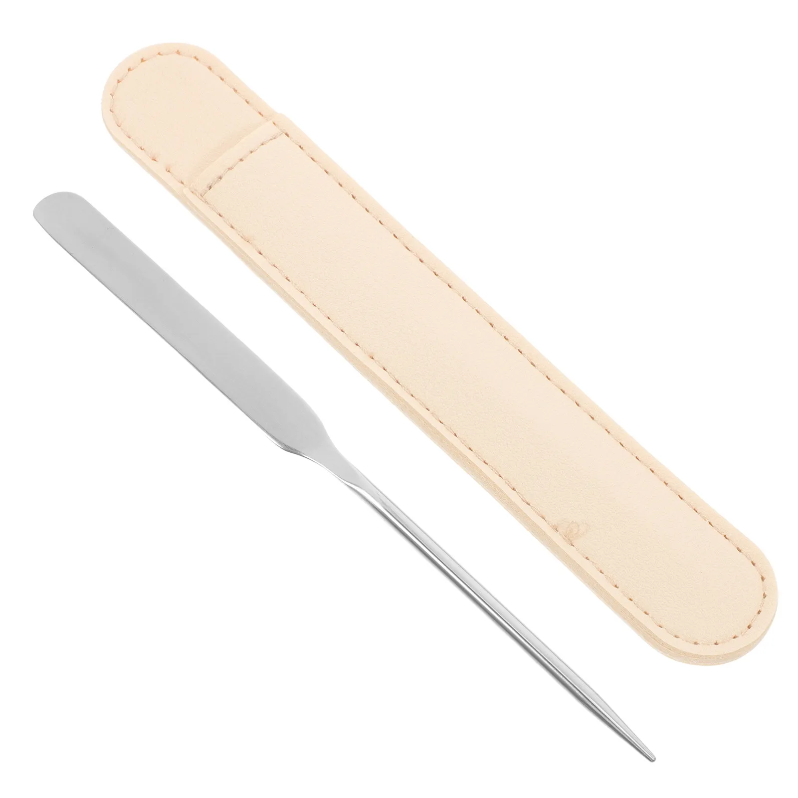 

Многофункциональный шпатель из нержавеющей стали: длинный металлический шпатель для смешивания тональных средств, аппликатор для маникюра, палочка для смешивания