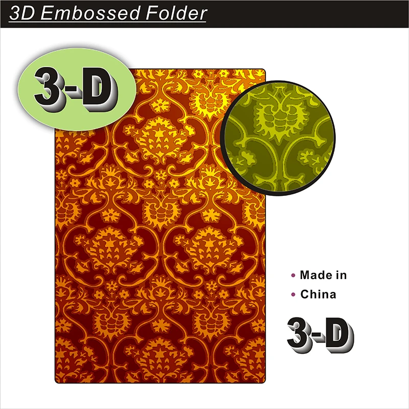 New multi-level texture fade in/out embossed plastic embossed folder for scrapbook DIY photo album card making process